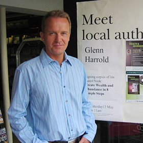Glenn Harrold at his Waterstones book signing