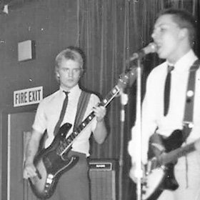 Glenn Harrold with his band The Vagrants (AKA The Sugar Ray Five) at the 101 Club in 1980