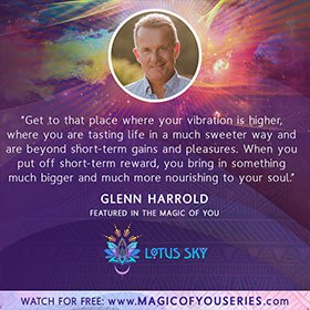 Glenn Harrold Quote from The Magic Of You with Lotus Sky